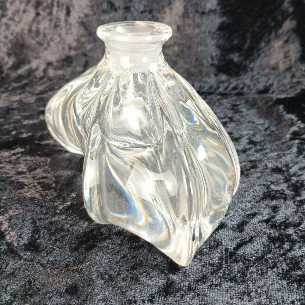 1940s Gundersen-Pairpoint Crystal Glass Perfume Bottle MCM With Pheasant Stopper - Picture 8 of 15